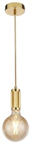 Searchlight 77651GO - kábellel függesztett lámpa SUSPENSION 1xE27/60W/230V aranyszínű