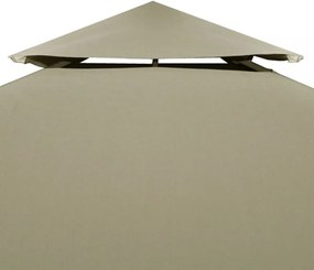 bézs csere pavilon ponyvatető 310 g / m² 3 x 4 m