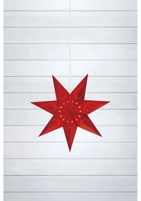 Piros függő karácsonyi fénydekoráció Saturnus – Markslöjd