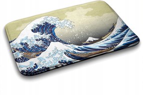 Fürdőszobaszőnyeg Kanagawa Nagy hullám 90x60