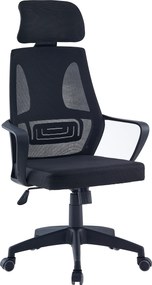 Irodai szék, fekete szövet, TAXIS NEW