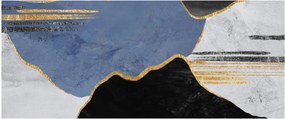 Kép - Texturált formák (120x50 cm)
