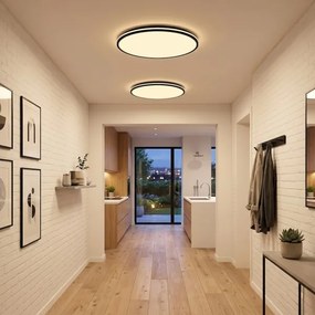 LED mennyezeti lámpa HUGO LED/21/32/42W/230V 3000/4000/6500K átmérő 45 cm IP54 fekete