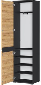 Ruhásszekrény tölgyfa dekorral 54x200 cm Lissabon - Germania