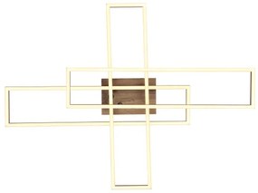 Globo 67208-40 - LED Mennyezeti lámpa DAKARI LED/40W/230V 3000K 60x80 cm fekete