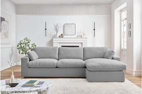 Világosszürke sarokkanapé Belair – Bobochic Paris