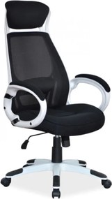 Q-409 irodai forgószék fekete fehér