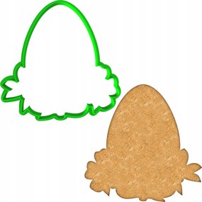 Húsvéti Forma Mézeskalács lyukasztó Húsvéti Tojás 10cm