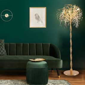 Kristály állólámpa 5xG9/40W/230V arany