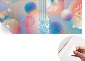 Öntapadós fotótapéta a konyhába Mosható Színes absztrakt 250x104 cm