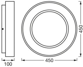 Ledvance SUN@HOME CIRCULAR LED 18,5W 230V Wi-Fi dimmelhető mennyezeti lámpa