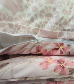 Laura Rózsaszín pamut ágyneműhuzat 200x140cm+90x70cm TiaHome