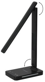 LED Dimmelhető lámpa vezeték nélküli QI töltéssel, kijelzővel és USB porttal LED/7W/230V 3000-6000K