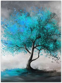 Poszterek 100x135 Kék fa Modern Art
