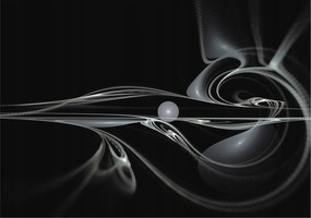 Dekoratív Fotótapéta Hálószobába Folyékony vonalak 208x146 Ragasztó