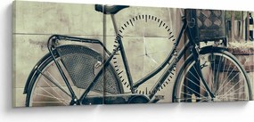 Kép - Vintage kör virágokkal (órával) (90x30 cm)