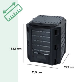 Kerti komposztáló - Compogreen 380 l fekete Prosperplast