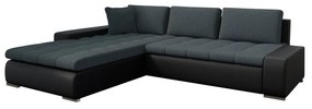 Sarok ülőgarnitúra Hesron (öko-bőr Soft 011 + Lawa 06). 1053590