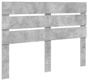 vidaXL Ágykeret fiókkal fejtámlával Beton Szürke 150 x 200 cm Faanyag
