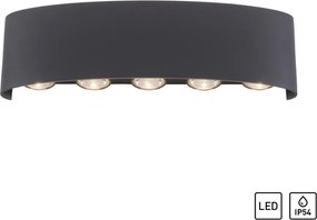 ZUMA LINE 9489-13 CARLO Modern Kültéri Fali Lámpa Antracit LED IP44
