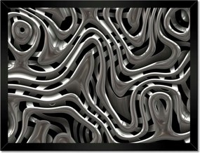 Poszterek keretben 40x30 Élénk ezüst