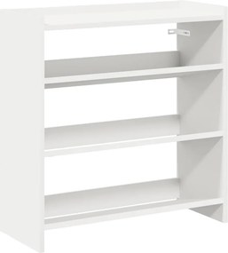 vidaXL fehér szerelt fa cipőtároló szekrény 60x25x62 cm