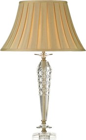 DAR LIGHTING NEL4208 NELL Kristály Asztali lámpa Antik sárgaréz, Arany E27 IP20