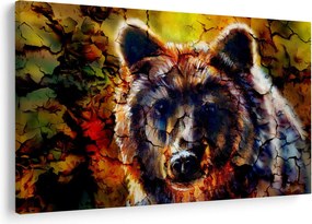 Kép - Medve, festmény (90x60 cm)