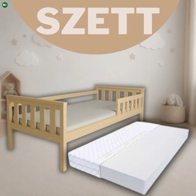 Fanni fenyő natúr Gyerekágy 80x160 + habmatrac