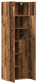 Tárolószekrény Régi Fa 70x42.5x225 cm Épített fa