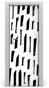 Fotótapéta ajtóra Fekete-fehér folt 75x205 cm