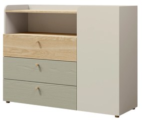 Komód Yoda 9 (világos bézs + olajozott tölgy + eukaliptusz). 1087374