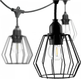 Kültéri dekorációs fényfüzér CRETE 20xE27/230V 25m IP44
