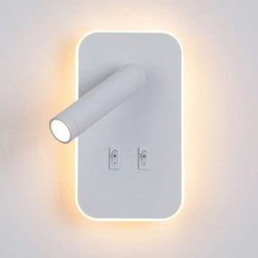 Italux Doria WL-83957-1-WH Fali lámpa 2x8W/LED 3000K 559lm IP20
