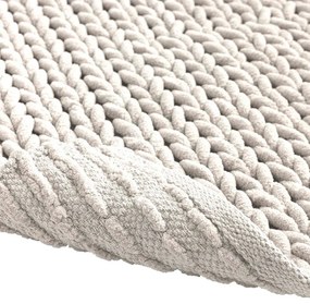 Krémszínű fürdőszobai kilépő 50x80 cm Ariel – douceur d'intérieur