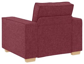 bordó színű szövet kanapéfotel 60 cm