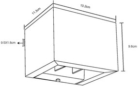 Globo 15553W1A - LED fali lámpa ALINA LED/8W/230V krémes