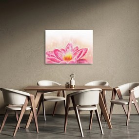 Egy lótuszvirág képe (üvegen) (70x50 cm)