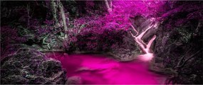 Kép - Rózsaszín erdő (120x50 cm)