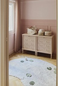 Világos rózsaszín textil játéktároló kosár 30x20x20 cm Swan Rose – Lorena Canals