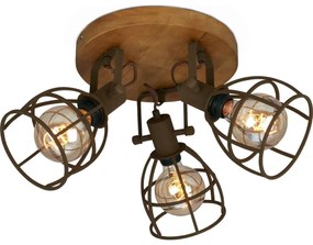 Brilo - Spotlámpa VINTAGE 3xE27/25W/230V