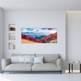 Egy kép egy színes őszi tájról (120x50 cm)