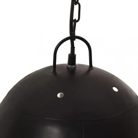 kerek fekete ipari függőlámpa 25 W 42 cm E27
