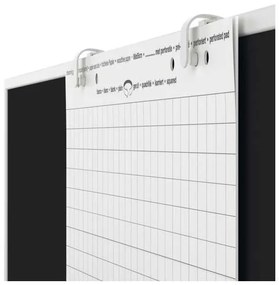 Magnetoplan táblára szerelhető papírtartó - 2 db, fehér