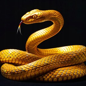 Poszter 40x40cm Aranykígyó