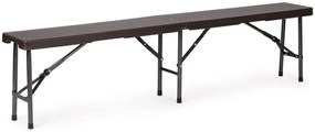 Catering készlet asztal + 2 pad 180cm Brown Rattan