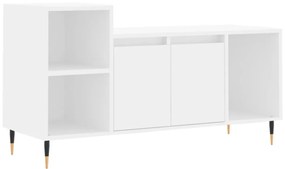 fehér szerelt fa TV-szekrény 100x35x55 cm