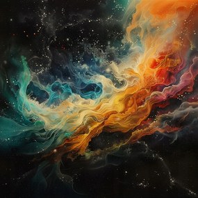 Canvas Vászonkép Absztrakt Kozmosz Galaxis Nebula Köd 40x40