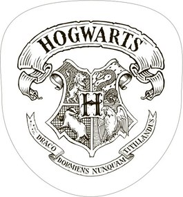 Harry Potter White Crest formapárna, díszpárna 34x36 cm