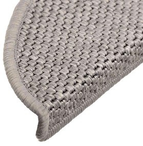 15db szizál hatású ezüst színű öntapadó lépcsőszőnyeg 56x17x3cm